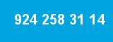 924 258 31 14 924 258 31 14